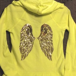 Victoria’s Secret zip up hoodie with wings